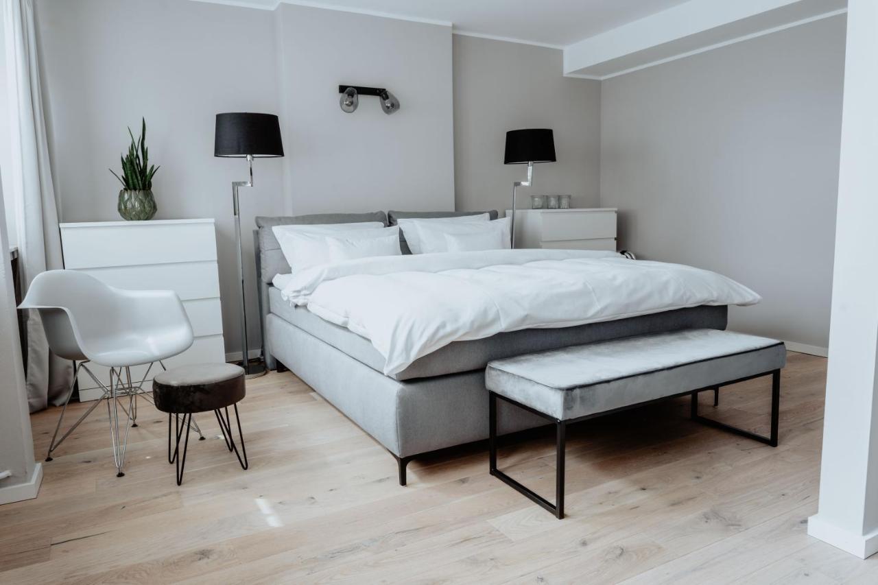 2-Zimmer City Apartment 57M² Mit King Size Bett Und Kueche Munster  Exteriör bild